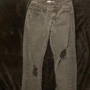 old navy, gray skinny jeans